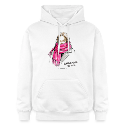 Hoodie Draußen grau. Ich nicht. - Weiß