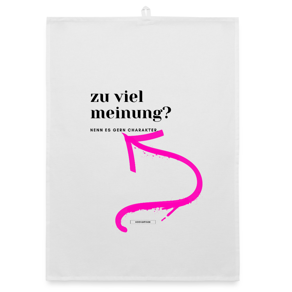 TRUE TALK #5 Organic Geschirrtuch / Stoffserviette - Weiß