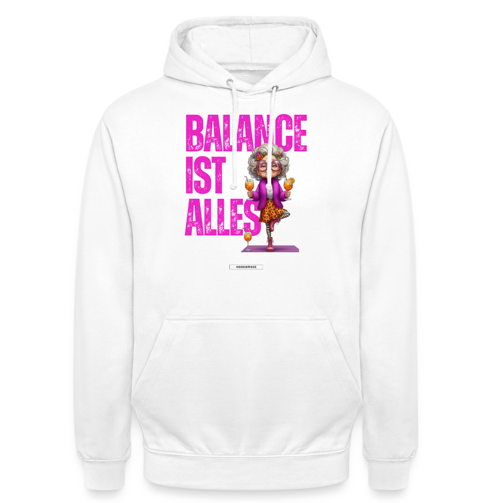 STILREVOLTE #YOGAUnisex Hoodie - Weiß