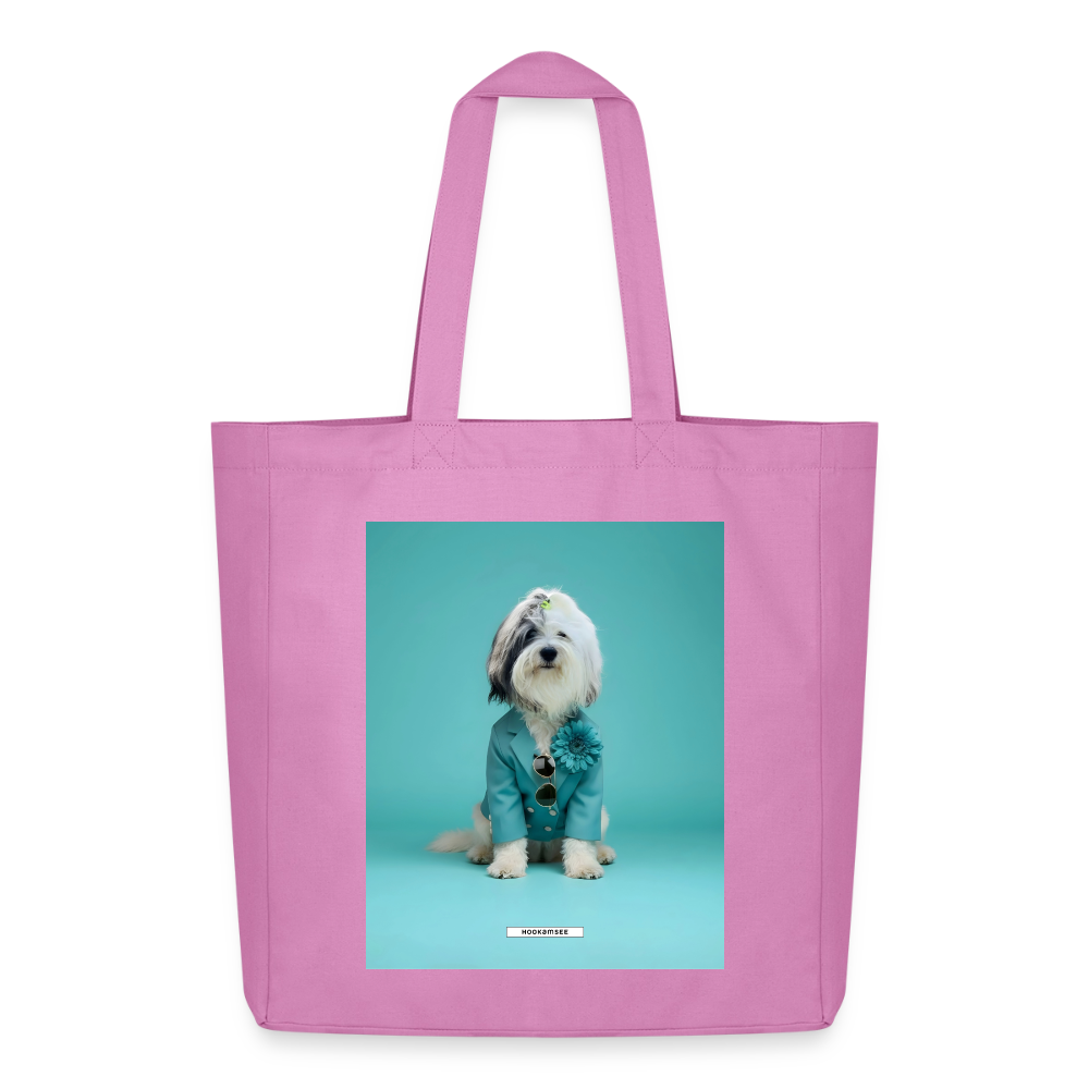 Große Shopping Bag Styled Dogs – Tibet-Terrier - Pink