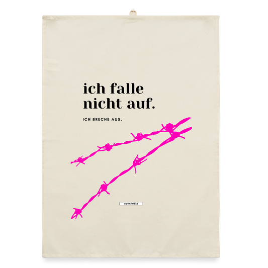 TRUE TALK #1 Organic Geschirrtuch / Stoffserviette - Natur