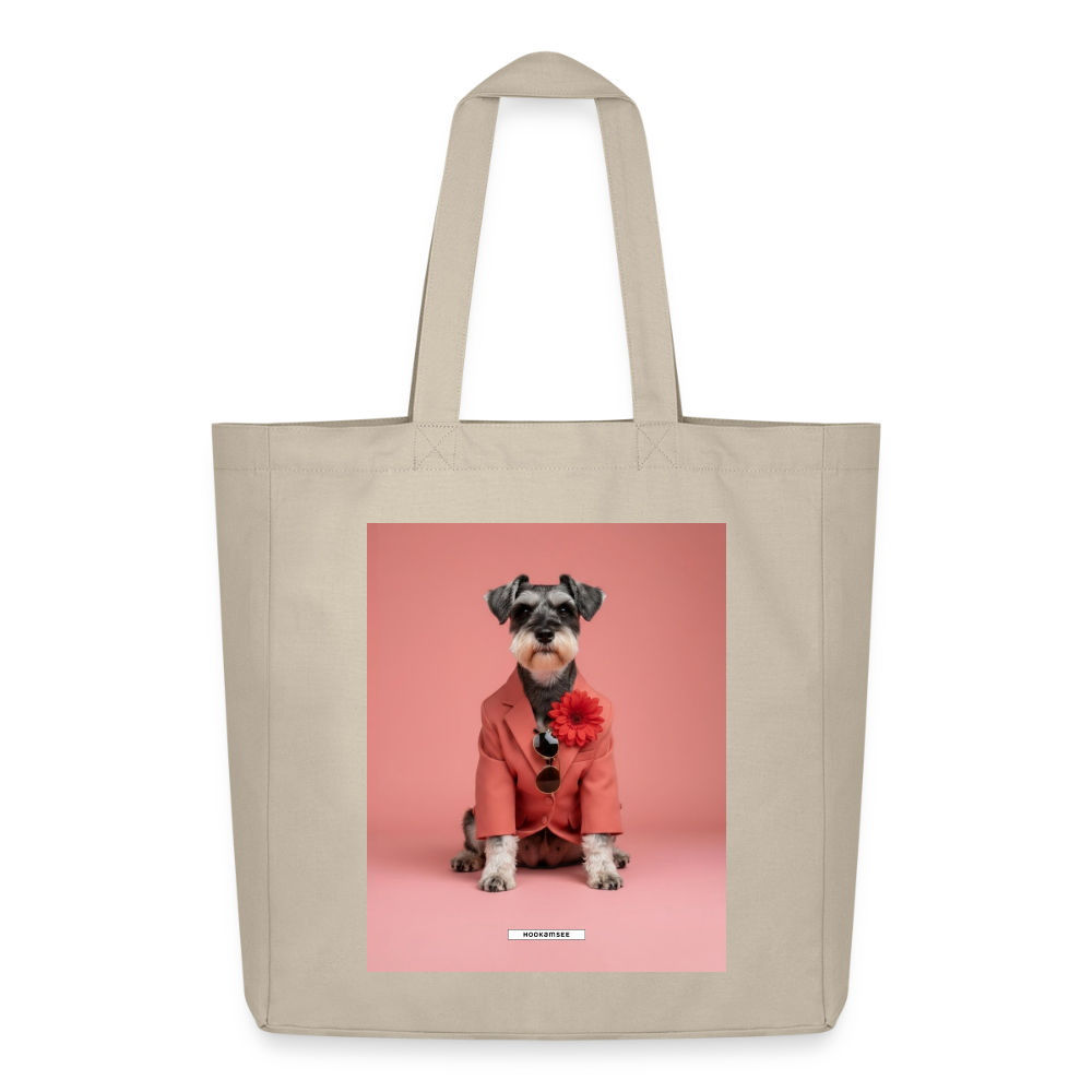 Große Shopping Bag Styled Dogs – Schnauzer - Cremebeige
