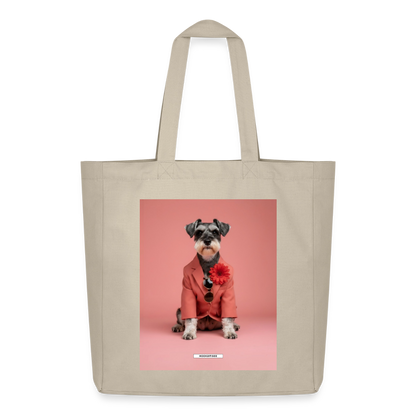 Große Shopping Bag Styled Dogs – Schnauzer - Cremebeige