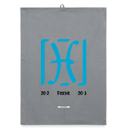 ASTRA FISCHE Organic Geschirrtuch / Stoffserviette - Grau