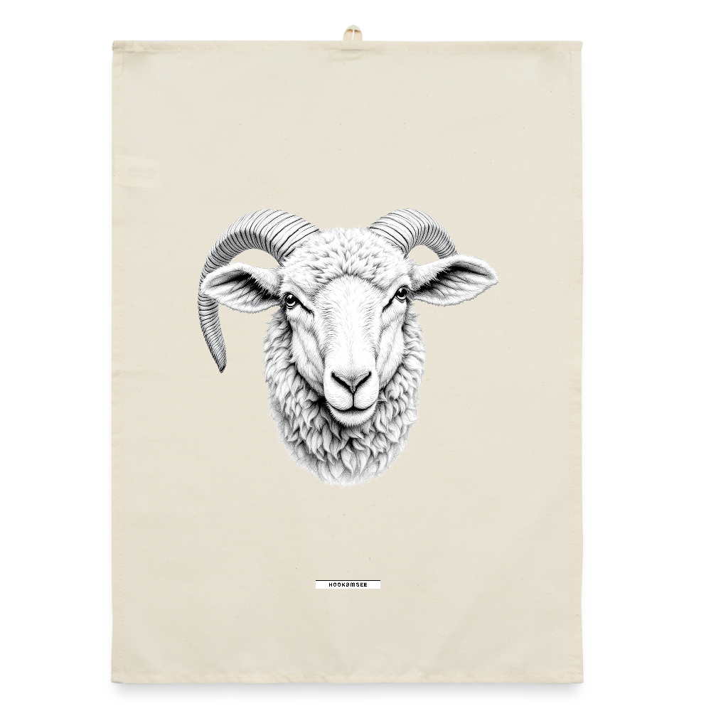 FAUNA SCHAF Organic Geschirrtuch / Stoffserviette - Natur