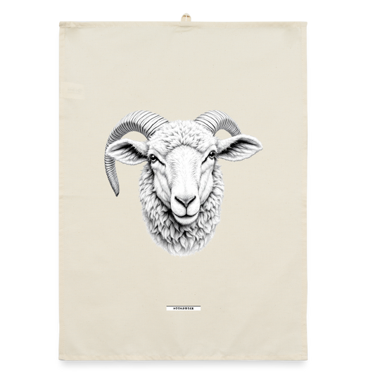 FAUNA SCHAF Organic Geschirrtuch / Stoffserviette - Natur