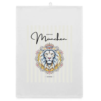 CITY MÜNCHEN Organic Geschirrtuch / Stoffserviette - Weiß
