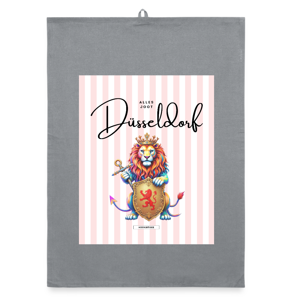 CITY DÜSSELDORF Organic Geschirrtuch / Stoffserviette - Grau