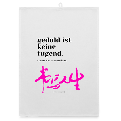 TRUE TALK #7 Organic Geschirrtuch / Stoffserviette - Weiß