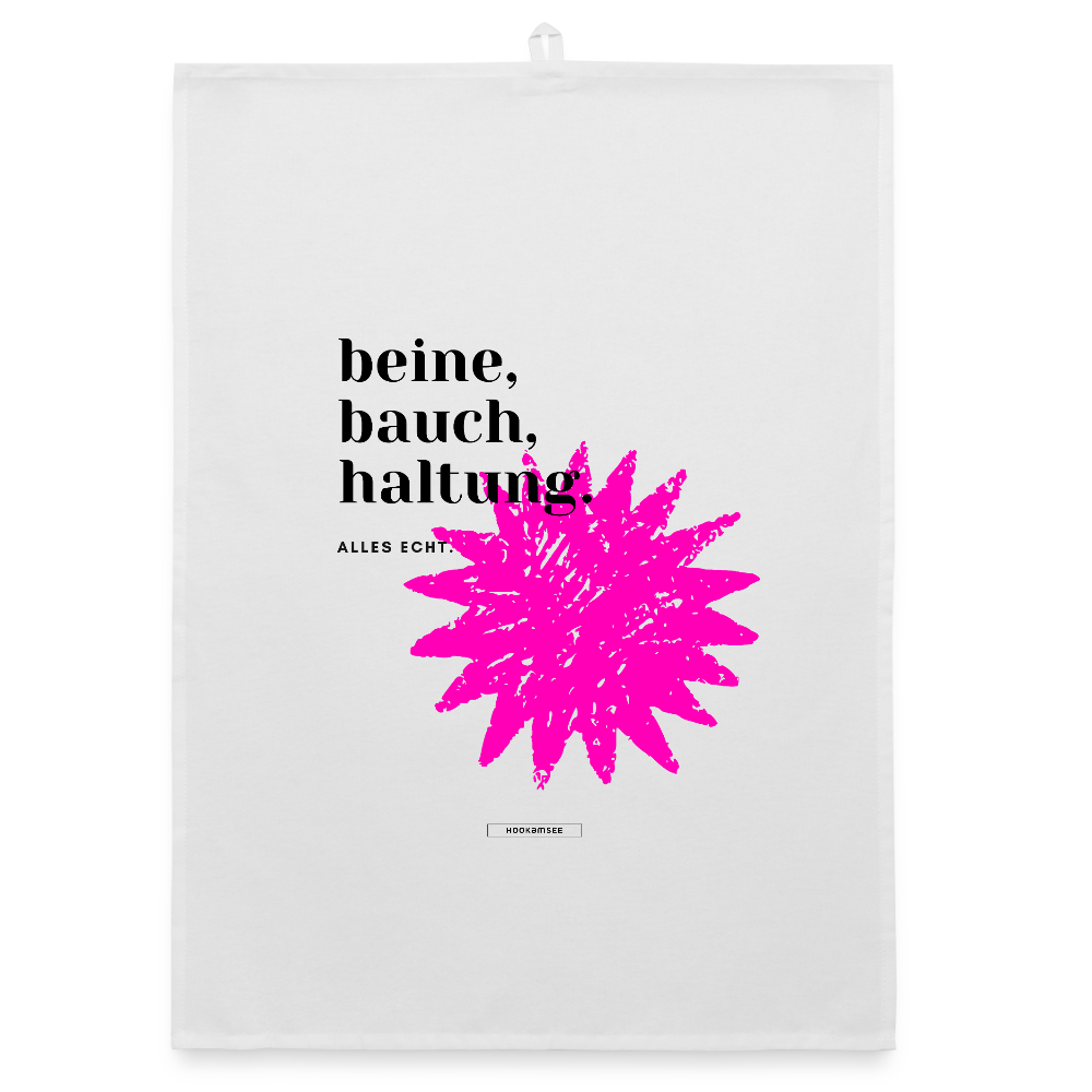 TRUE TALK #13 Organic Geschirrtuch / Stoffserviette - Weiß