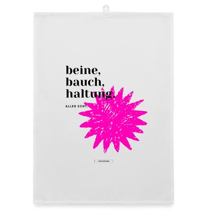 TRUE TALK #13 Organic Geschirrtuch / Stoffserviette - Weiß