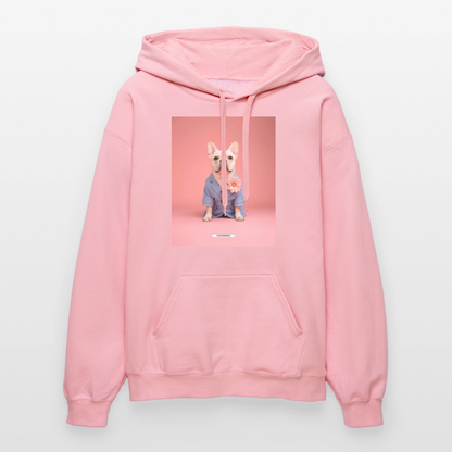 Hoodie „Styled Dogs – Frenchie" - Hellrosa