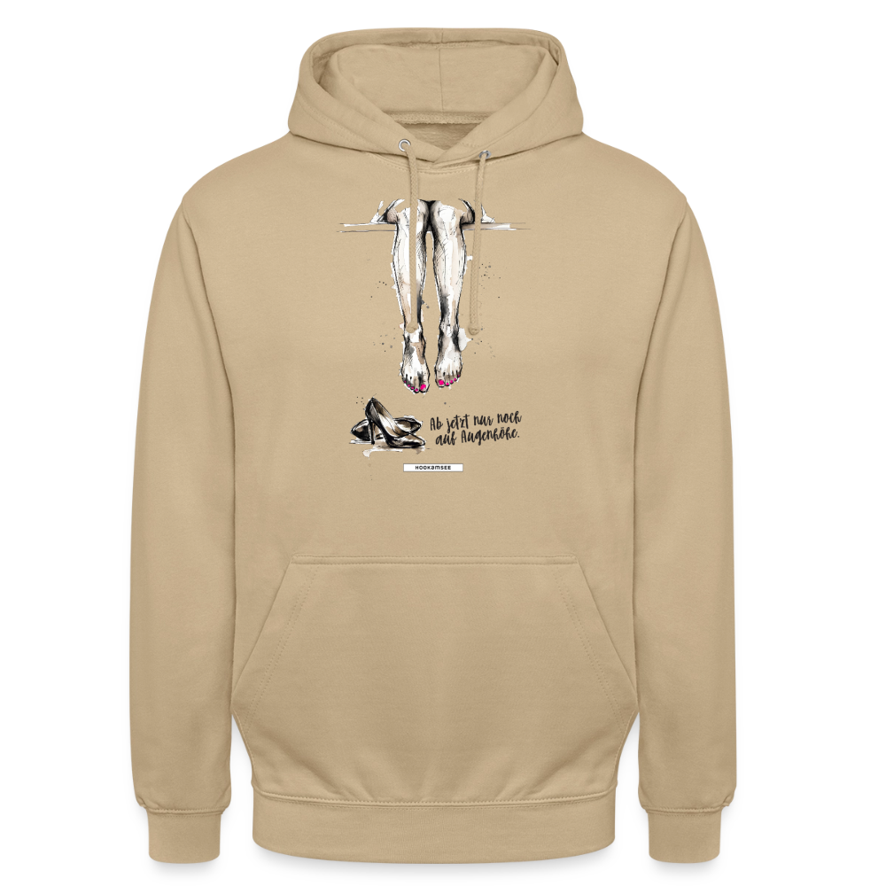 Hoodie Ab jetzt nur noch auf Augenhöhe - Beige
