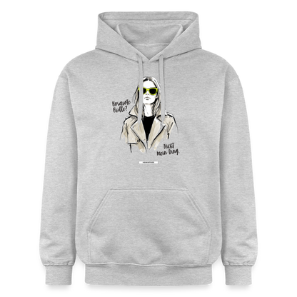 Hoodie Rosarote Brille? Nicht mein Ding. - Hellgrau meliert