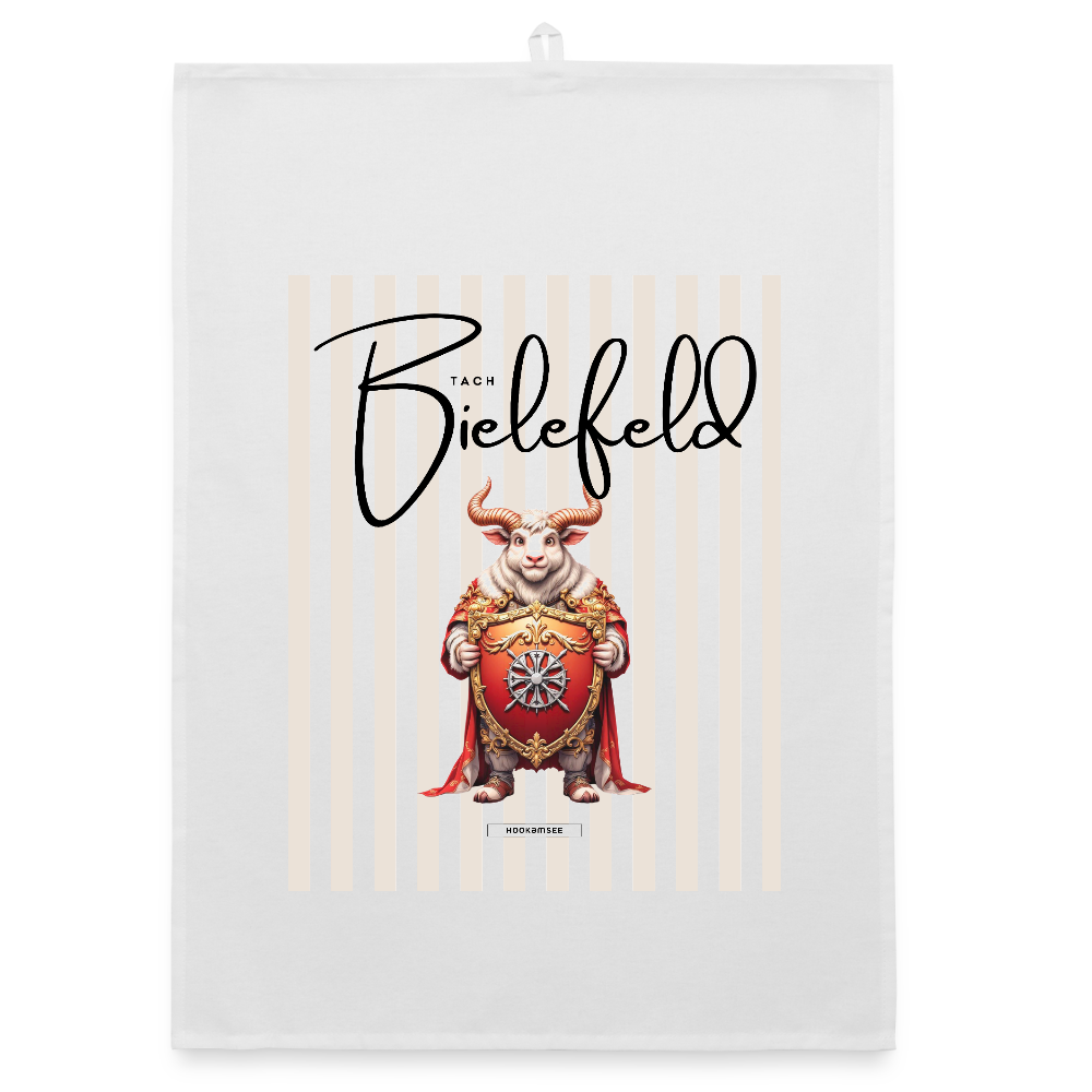 CITY BIELEFELD Organic Geschirrtuch / Stoffserviette - Weiß