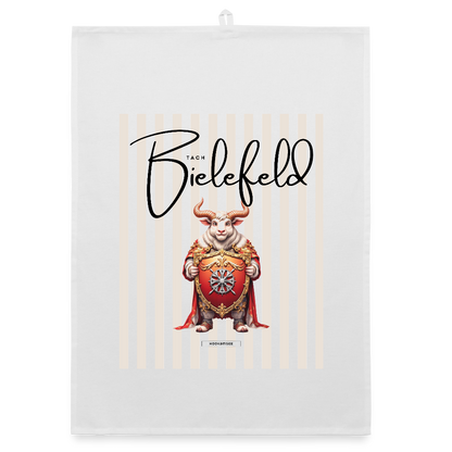 CITY BIELEFELD Organic Geschirrtuch / Stoffserviette - Weiß