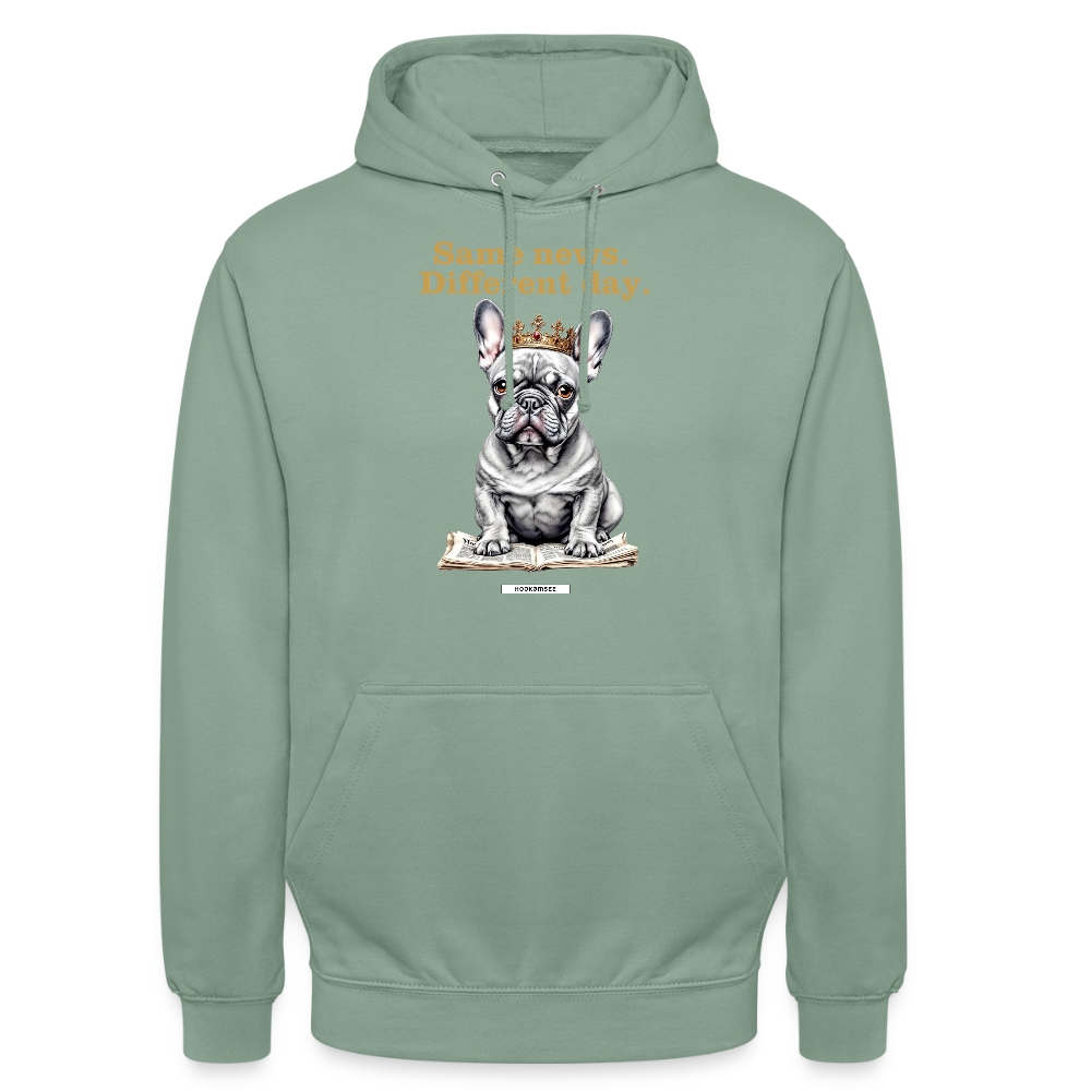 DOG ROYAL #1 Unisex Hoodie - Graugrün