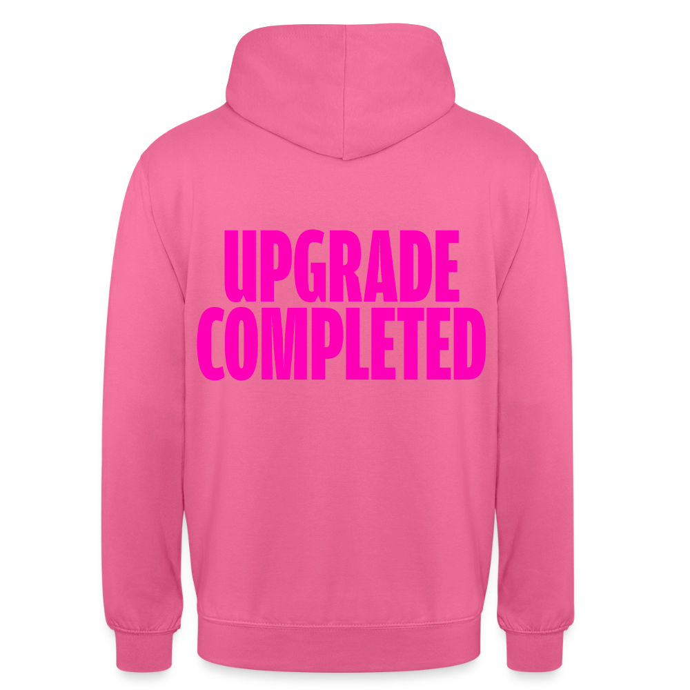Unisex Hoodie „UPGRADE COMPLETED“ - Pink