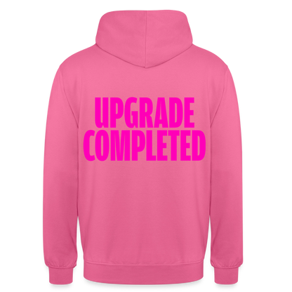 Unisex Hoodie „UPGRADE COMPLETED“ - Pink