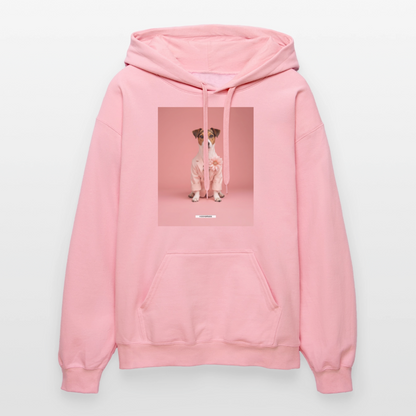 Hoodie „Styled Dogs – Jack Russell Terrier" - Hellrosa