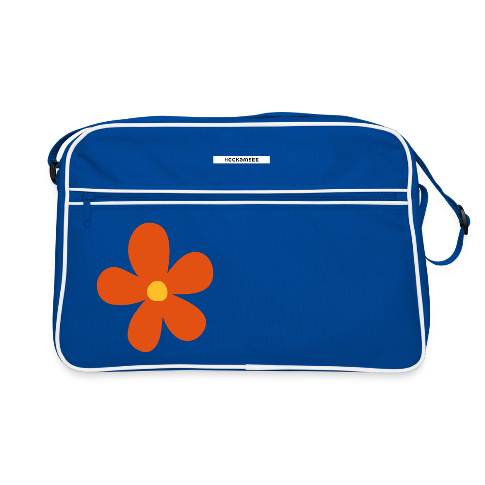 Retro Bag – Flower Edition - Blau/Weiß