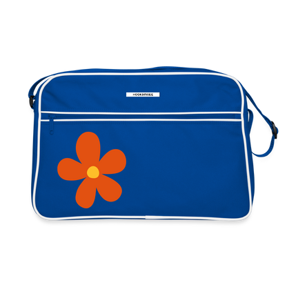Retro Bag – Flower Edition - Blau/Weiß