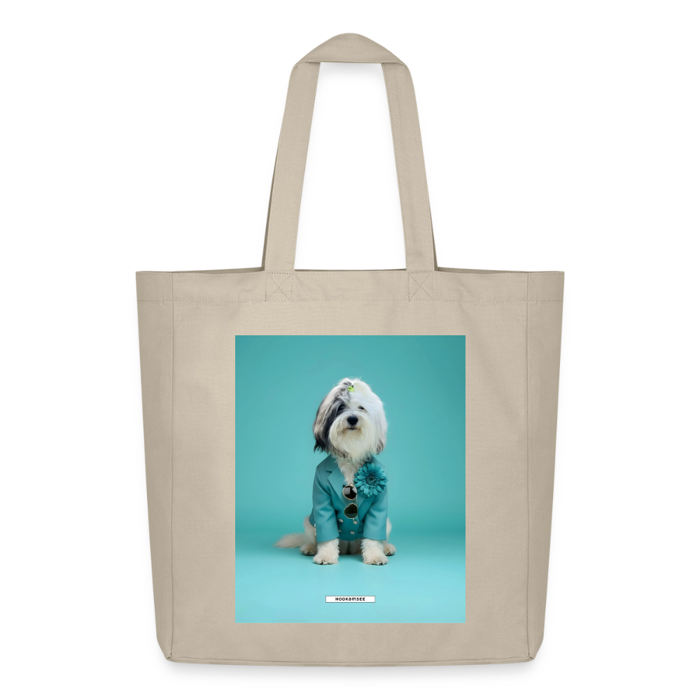 Große Shopping Bag Styled Dogs – Tibet-Terrier - Cremebeige
