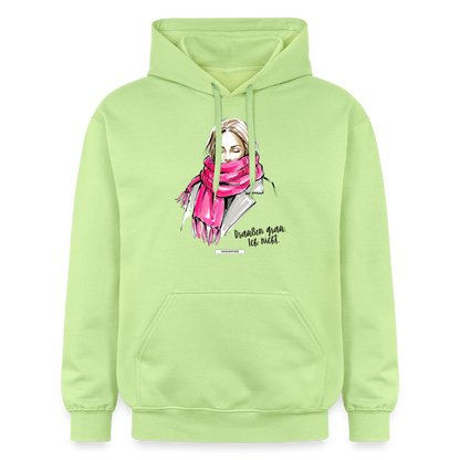 Hoodie Draußen grau. Ich nicht. - Pistazie