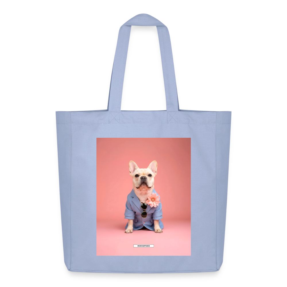 Große Shopping Bag Styled Dogs – Frenchie - Sky
