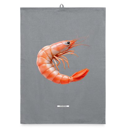 AQUA SHRIMP CORAL Organic Geschirrtuch / Stoffserviette - Grau