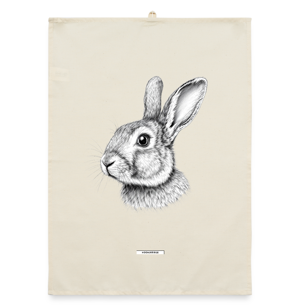 FAUNA HASE Organic Geschirrtuch / Stoffserviette - Natur