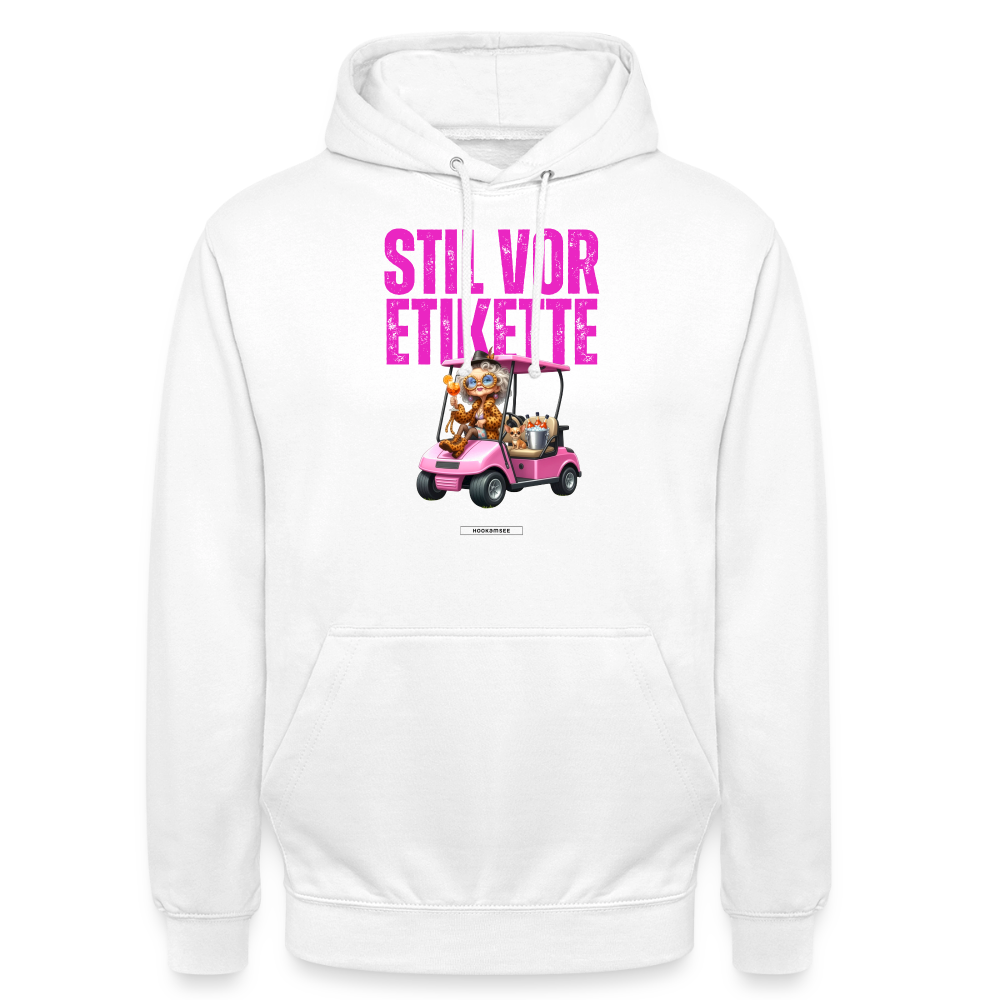 STILREVOLTE #GOLF Unisex Hoodie - Weiß