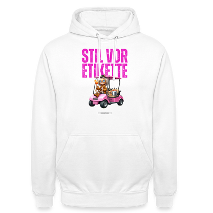 STILREVOLTE #GOLF Unisex Hoodie - Weiß