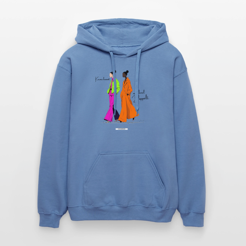 Hoodie Karma kommt manchmal doppelt. - Carolina Blue