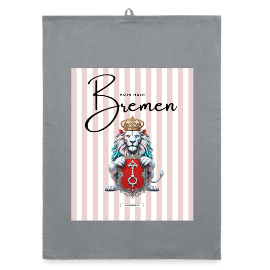 CITY BREMEN Organic Geschirrtuch / Stoffserviette - Grau