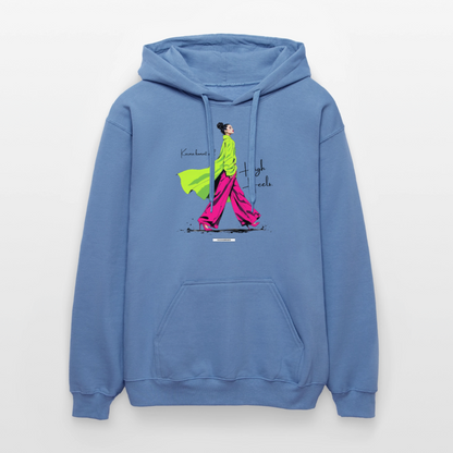 Hoodie Karma kommt auf High Heels - Carolina Blue