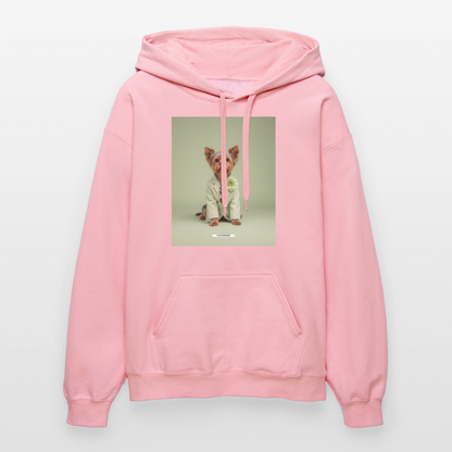 Hoodie „Styled Dogs – Yorkshire Terrier" - Hellrosa
