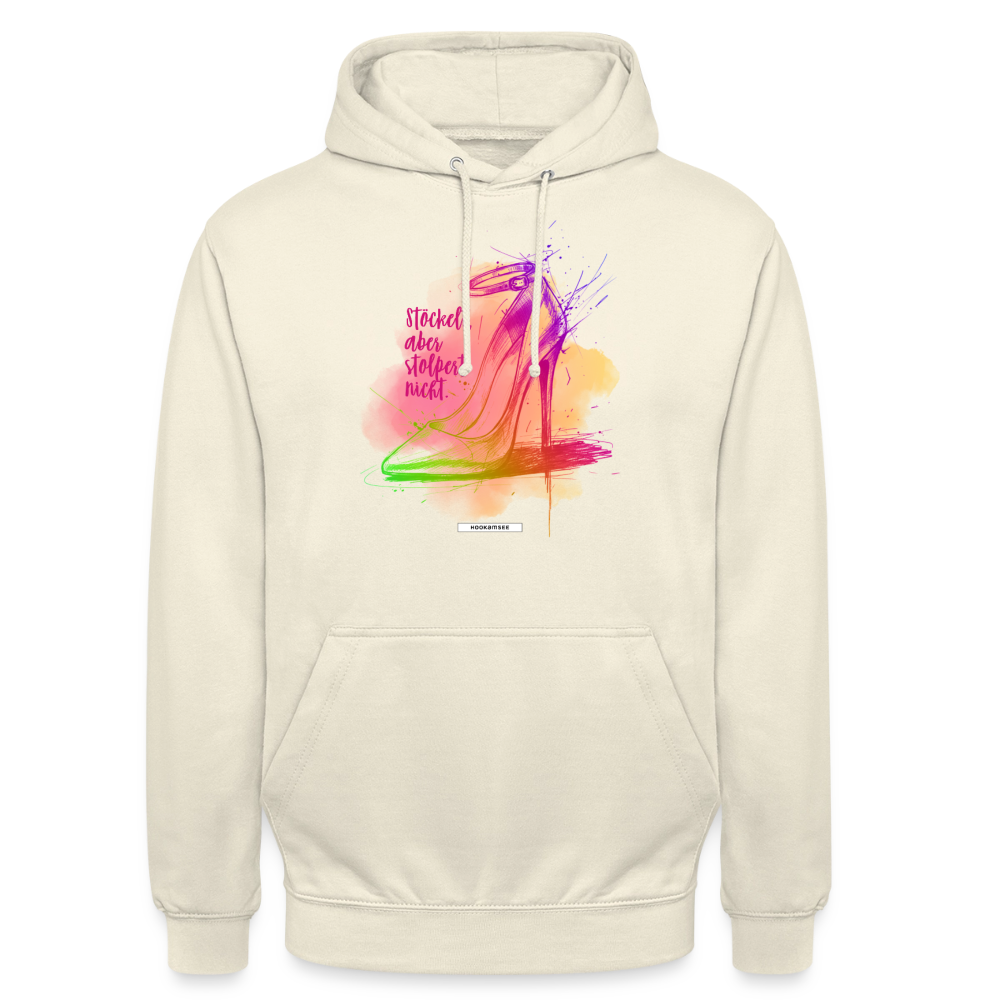 Hoodie Shine – Stöckelt, aber stolpert nicht. - Vanille-Milchshake