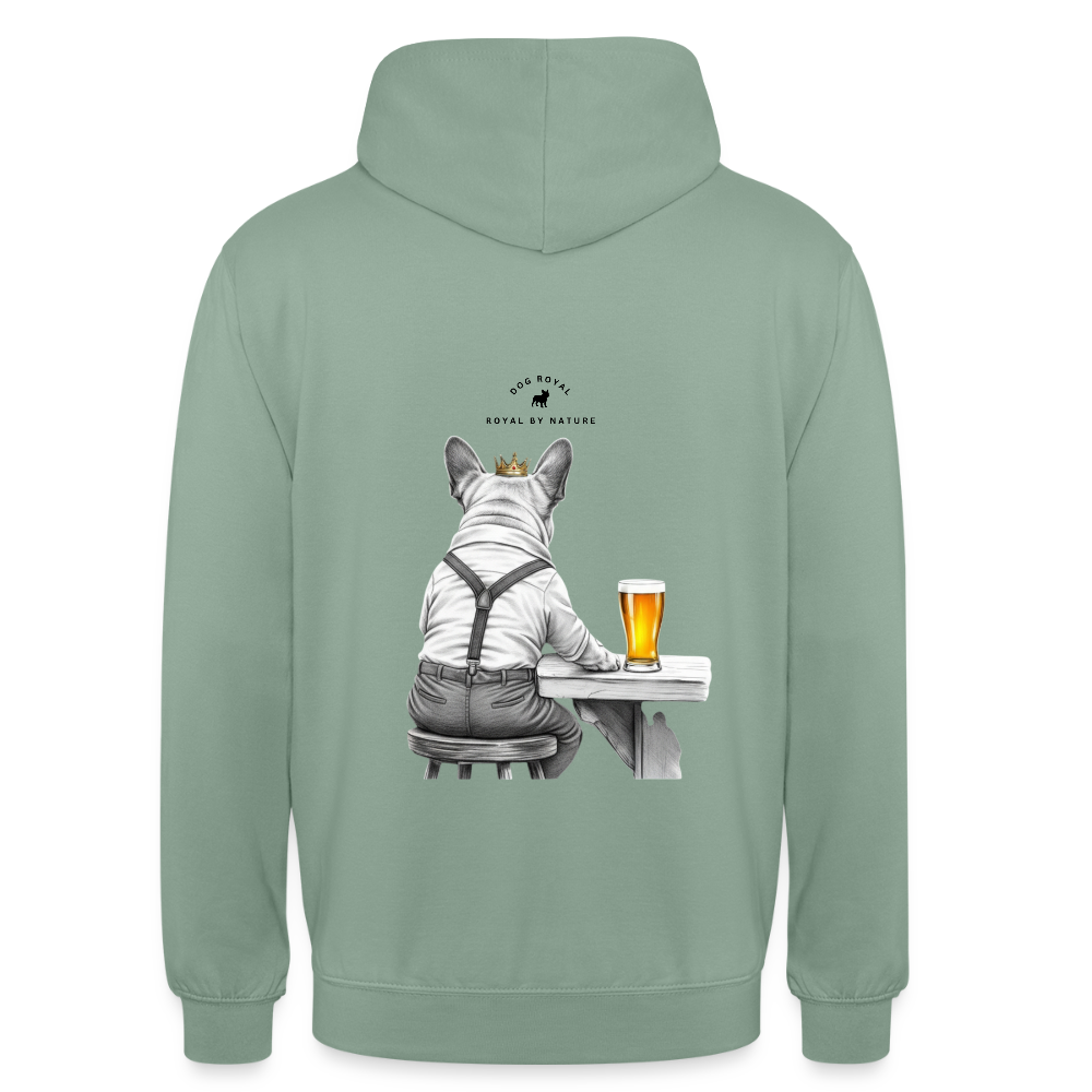 DOG ROYAL #3 Unisex Hoodie - Graugrün