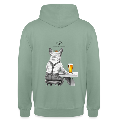 DOG ROYAL #3 Unisex Hoodie - Graugrün