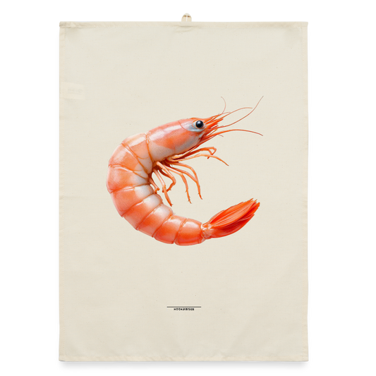 AQUA SHRIMP CORAL Organic Geschirrtuch / Stoffserviette - Natur