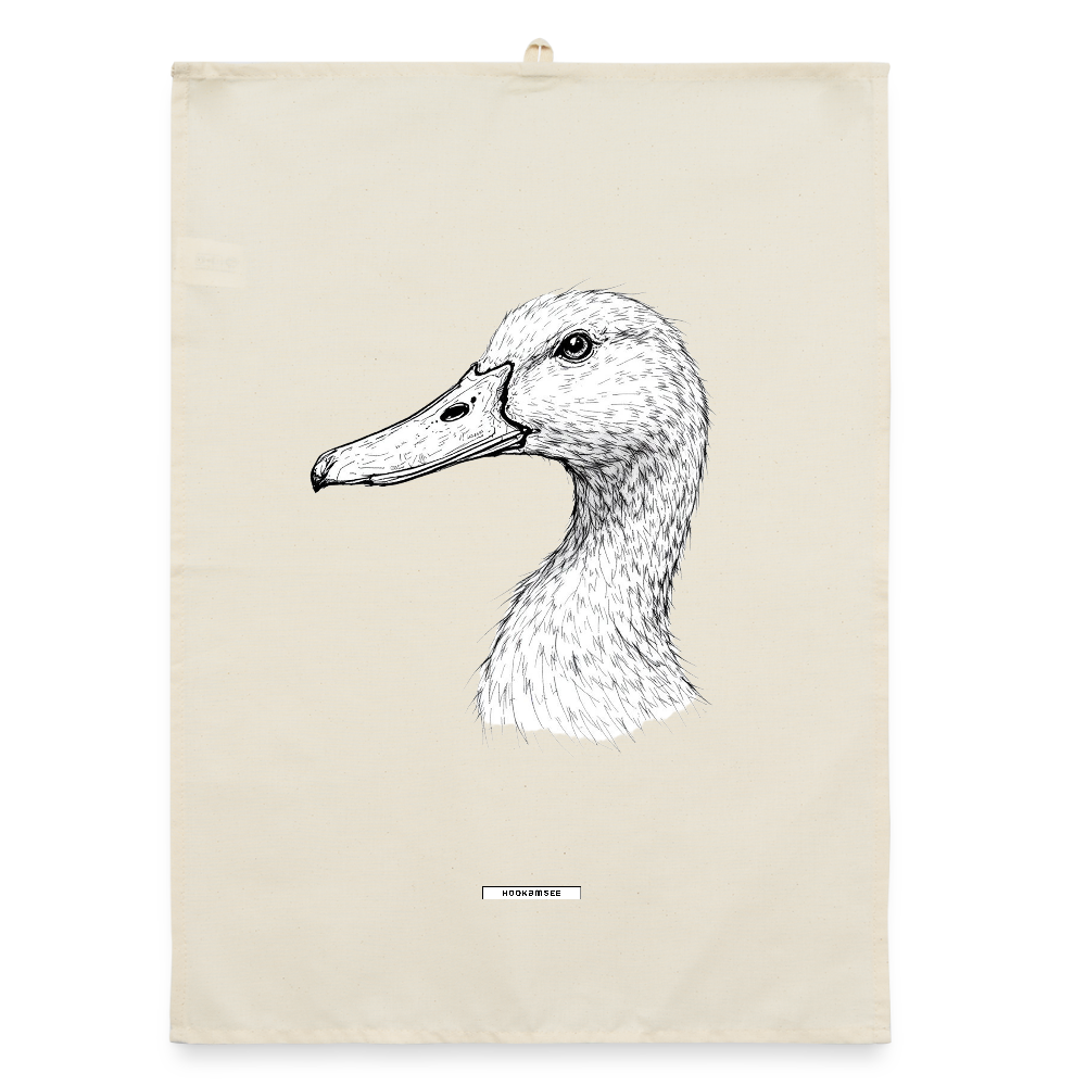 FAUNA GANS Organic Geschirrtuch / Stoffserviette - Natur