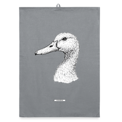 FAUNA GANS Organic Geschirrtuch / Stoffserviette - Grau