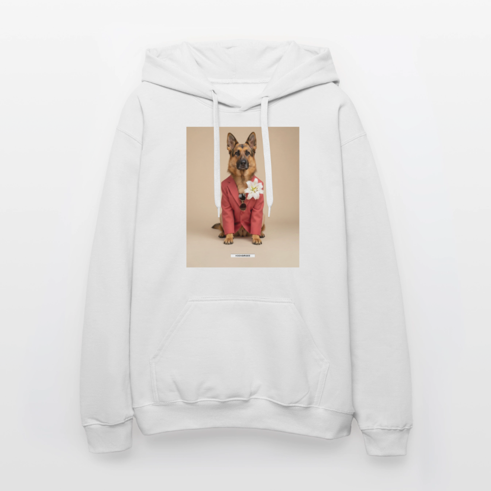 Hoodie „Styled Dogs – Schäferhund" - Weiß