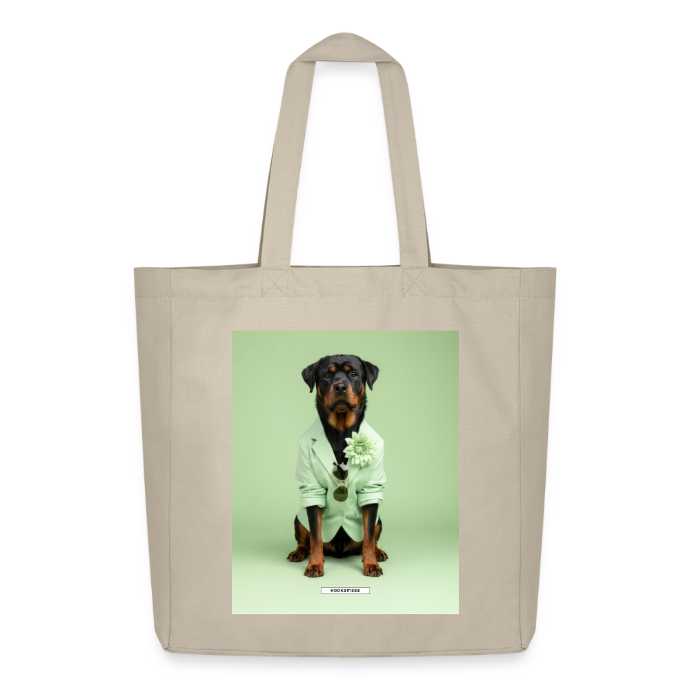Große Shopping Bag Styled Dogs – Rottweiler - Cremebeige