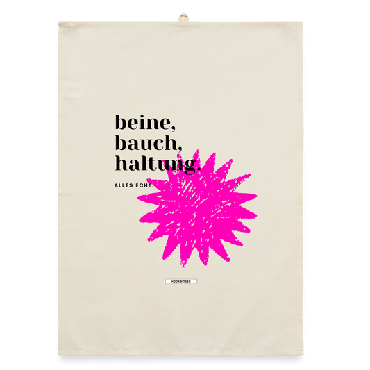 TRUE TALK #13 Organic Geschirrtuch / Stoffserviette - Natur