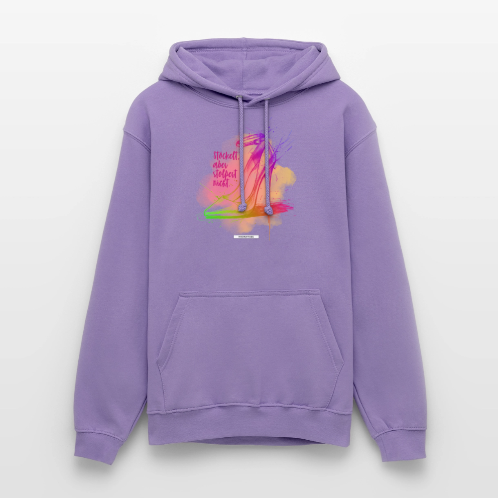 Hoodie Shine – Stöckelt, aber stolpert nicht. - Lavendel