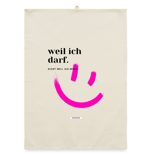 TRUE TALK #17 Organic Geschirrtuch / Stoffserviette - Natur