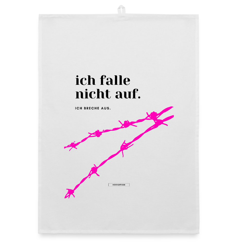 TRUE TALK #1 Organic Geschirrtuch / Stoffserviette - Weiß