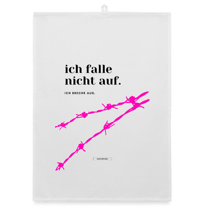 TRUE TALK #1 Organic Geschirrtuch / Stoffserviette - Weiß